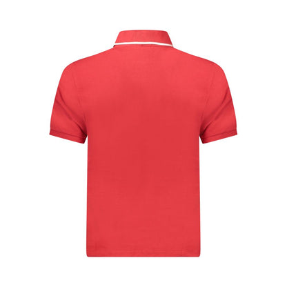 Polo Shirt by North Sails for men in cotton red presents a crisp silhouette, artfully detailed with a crisp and crisp .