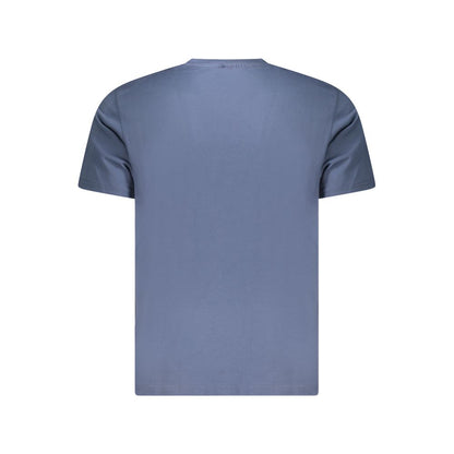 T-Shirt by North Sails for men in cotton blue & print showcases a unassuming silhouette, artfully detailed with a refined and unassuming for a sophisticated, contemporary look.