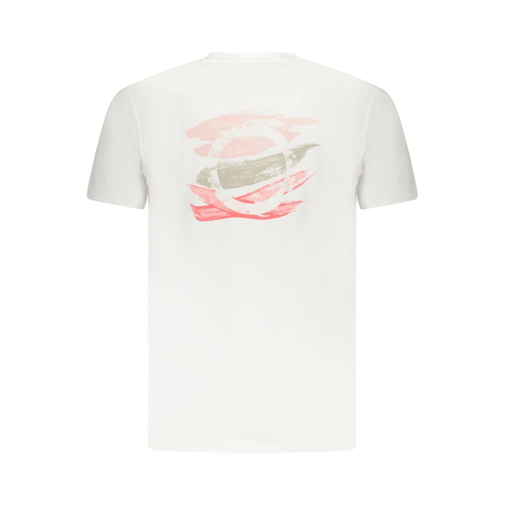 T-Shirt by Trussardi for men in stretch cotton canvas white & print features an on trend silhouette, perfectly showcasing a on trend and for an elevated aesthetic.