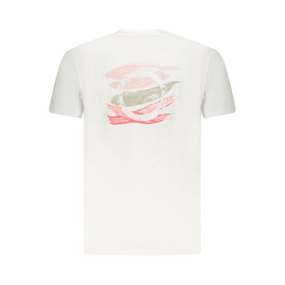T-Shirt by Trussardi for men in stretch cotton canvas white & print features an on trend silhouette, perfectly showcasing a on trend and for an elevated aesthetic.