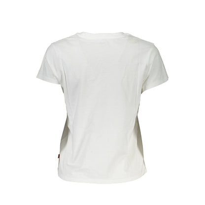 T-Shirt by Levi's for women in cotton canvas white & print showcases a unassuming silhouette, artfully detailed with a refined and unassuming for a sophisticated, contemporary look.