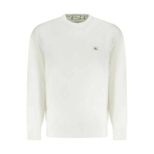 Sweatshirt by Calvin Klein for men in cotton white features an magnificent silhouette, showcasing a sophisticated crew neckline and long-sleeve detail for a truly magnificent finish.
