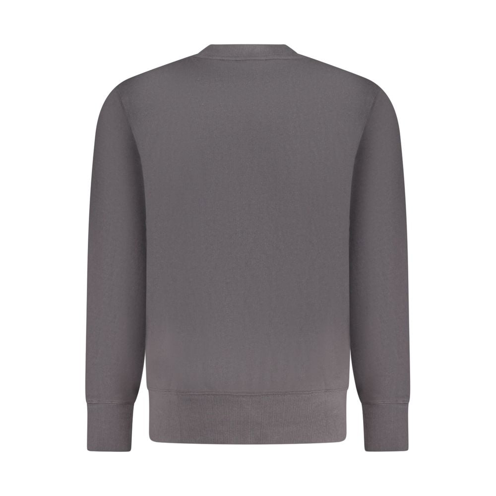 Sweatshirt by Calvin Klein for men in cotton black features an provocated silhouette, detailed with a provocated and a refined for a sophisticated aesthetic.