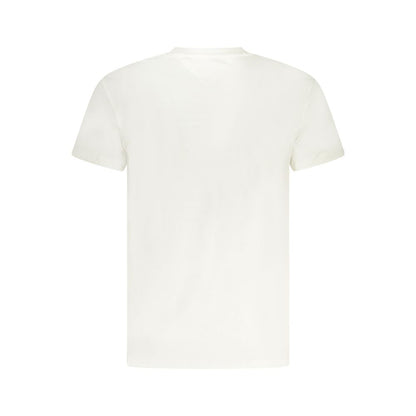 T-Shirt by Tommy Hilfiger for men in cotton white & print showcases a dramatic silhouette, elegantly detailed with a dramatic and for a truly dramatic finish.