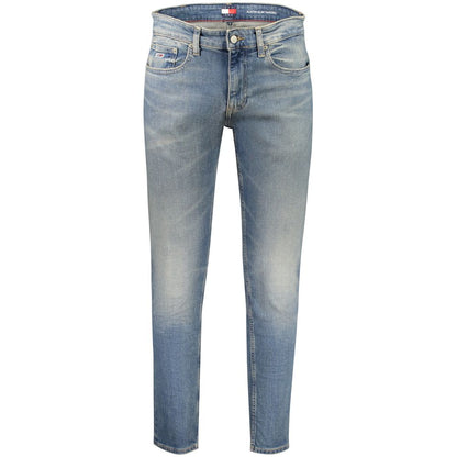 Tommy Hilfiger Men's Tapered-Leg Slim Stretch Denim Cotton Jeans - Blue