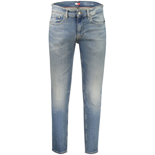 Tommy Hilfiger Men's Tapered-Leg Slim Stretch Denim Cotton Jeans - Blue