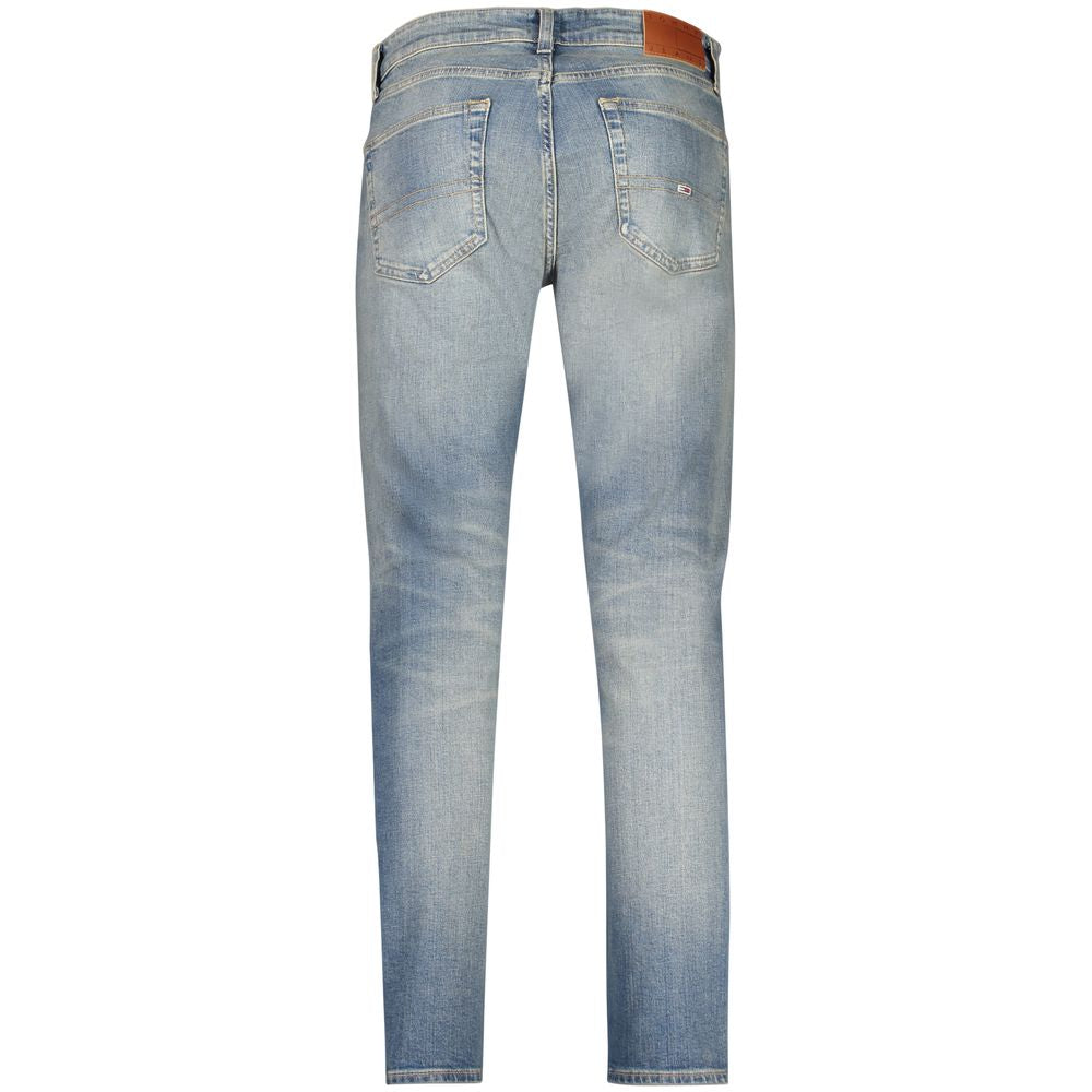 Tommy Hilfiger Men's Tapered-Leg Slim Stretch Denim Cotton Jeans - Blue