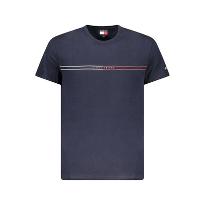Tommy Hilfiger Men's Short-Sleeve Crew Neck Cotton T-Shirt - Blue Signature