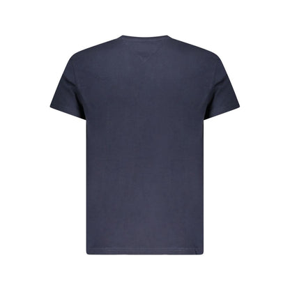 Tommy Hilfiger Men's Short-Sleeve Crew Neck Cotton T-Shirt - Blue Signature