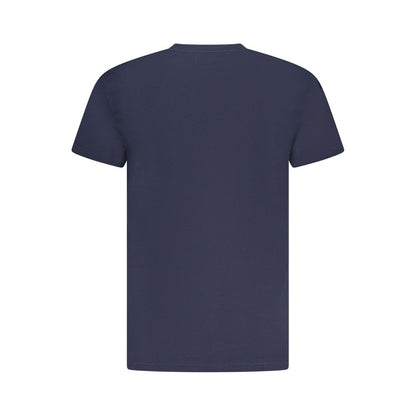 T-Shirt by Tommy Hilfiger for men in cotton blue, patterned & print showcases a chic silhouette, artfully detailed with a chic crew neckline and for a chic finish.