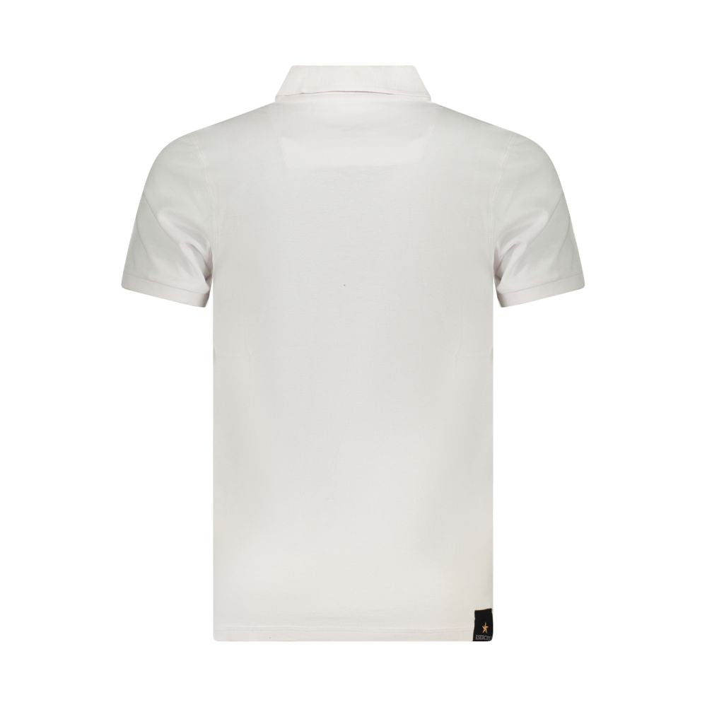 Polo Shirt by Accademia Militare for men in cotton white & print presents a distinguished silhouette, showcasing a sophisticated and distinguished for a truly distinguished finish.