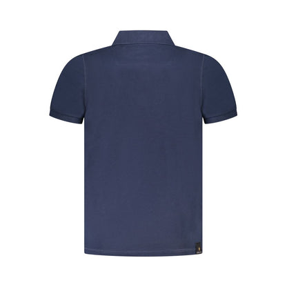 Polo Shirt by Accademia Militare for men in cotton blue & print presents a crisp silhouette, artfully detailed with a crisp and crisp .