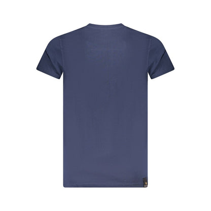 Polo Shirt by Accademia Militare for men in cotton blue & print presents a crisp silhouette, artfully detailed with a crisp and crisp .