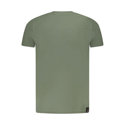 T-Shirt by Accademia Militare for men in cotton green & print showcases a unassuming silhouette, artfully detailed with a refined crew neckline and unassuming for a sophisticated, contemporary look.