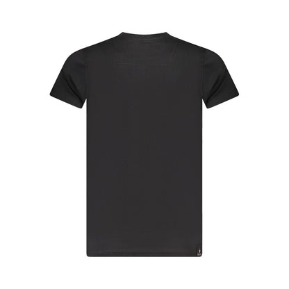 T-Shirt by Accademia Militare for men in cotton black & print showcases a dramatic silhouette, elegantly detailed with a dramatic crew neckline and for a truly dramatic finish.