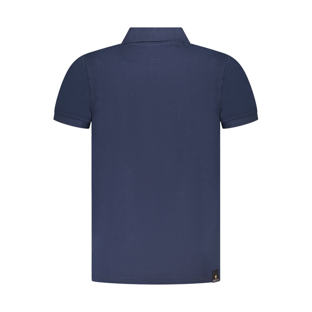 Polo Shirt by Accademia Militare for men in cotton blue & print presents a distinguished silhouette, showcasing a sophisticated and distinguished for a truly distinguished finish.