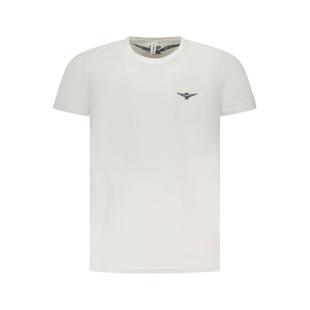 T-Shirt by Accademia Militare for men in cotton white & print features an edgy silhouette, meticulously detailed with a sophisticated short-sleeve and crew neckline for a truly edgy finish.