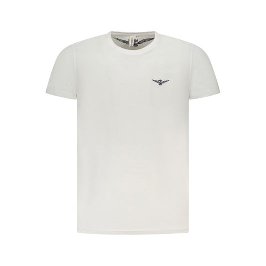 T-Shirt by Accademia Militare for men in cotton white & print features an edgy silhouette, meticulously detailed with a sophisticated short-sleeve and crew neckline for a truly edgy finish.