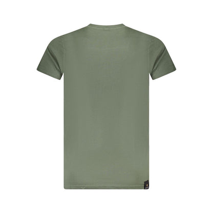 T-Shirt by Accademia Militare for men in cotton green, signature & print features an on trend silhouette, perfectly showcasing a on trend and crew neckline for an elevated aesthetic.