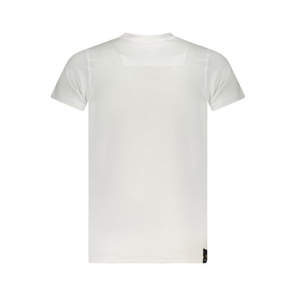 T-Shirt by Accademia Militare for men in cotton white & print features a plush silhouette, showcasing a sophisticated and for a truly plush finish.