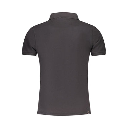 Polo Shirt by Accademia Militare for men in cotton black & print showcases a sharp silhouette, detailed with a refined and sharp for a sophisticated finish.