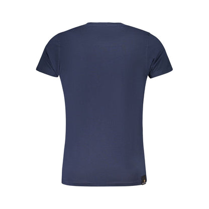 T-Shirt by Accademia Militare for men in cotton blue & print features an on trend silhouette, perfectly showcasing a on trend and for an elevated aesthetic.