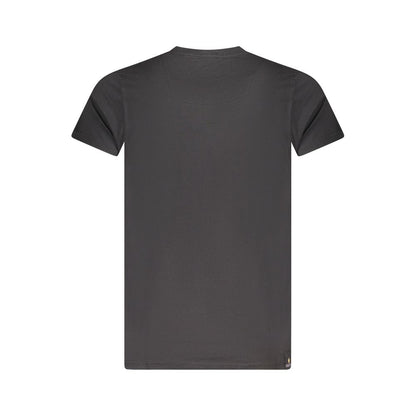 T-Shirt by Accademia Militare for men in cotton black & print showcases a chic silhouette, artfully detailed with a chic and for a chic finish.