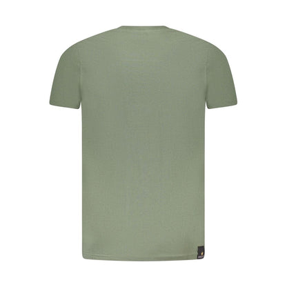 T-Shirt by Accademia Militare for men in cotton green & print features an on trend silhouette, perfectly showcasing a on trend and crew neckline for an elevated aesthetic.