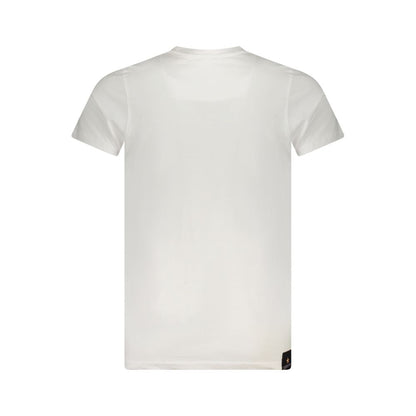 T-Shirt by Accademia Militare for men in cotton white & print showcases a dramatic silhouette, elegantly detailed with a dramatic crew neckline and for a truly dramatic finish.