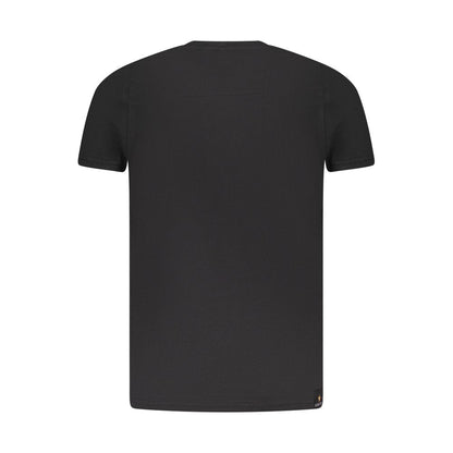T-Shirt by Accademia Militare for men in cotton black & print features an on trend silhouette, perfectly showcasing a on trend and crew neckline for an elevated aesthetic.