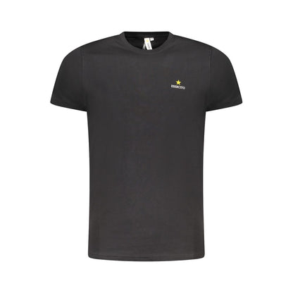 Esercito 1659 Men's Short-Sleeve Crew Neck Cotton T-Shirt - Black Print