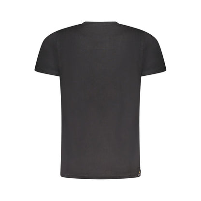 Esercito 1659 Men's Short-Sleeve Crew Neck Cotton T-Shirt - Black Print
