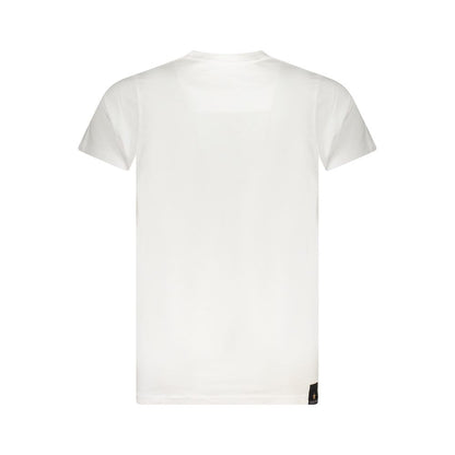 T-Shirt by Accademia Militare for men in cotton white & print features a plush silhouette, showcasing a sophisticated crew neckline and for a truly plush finish.