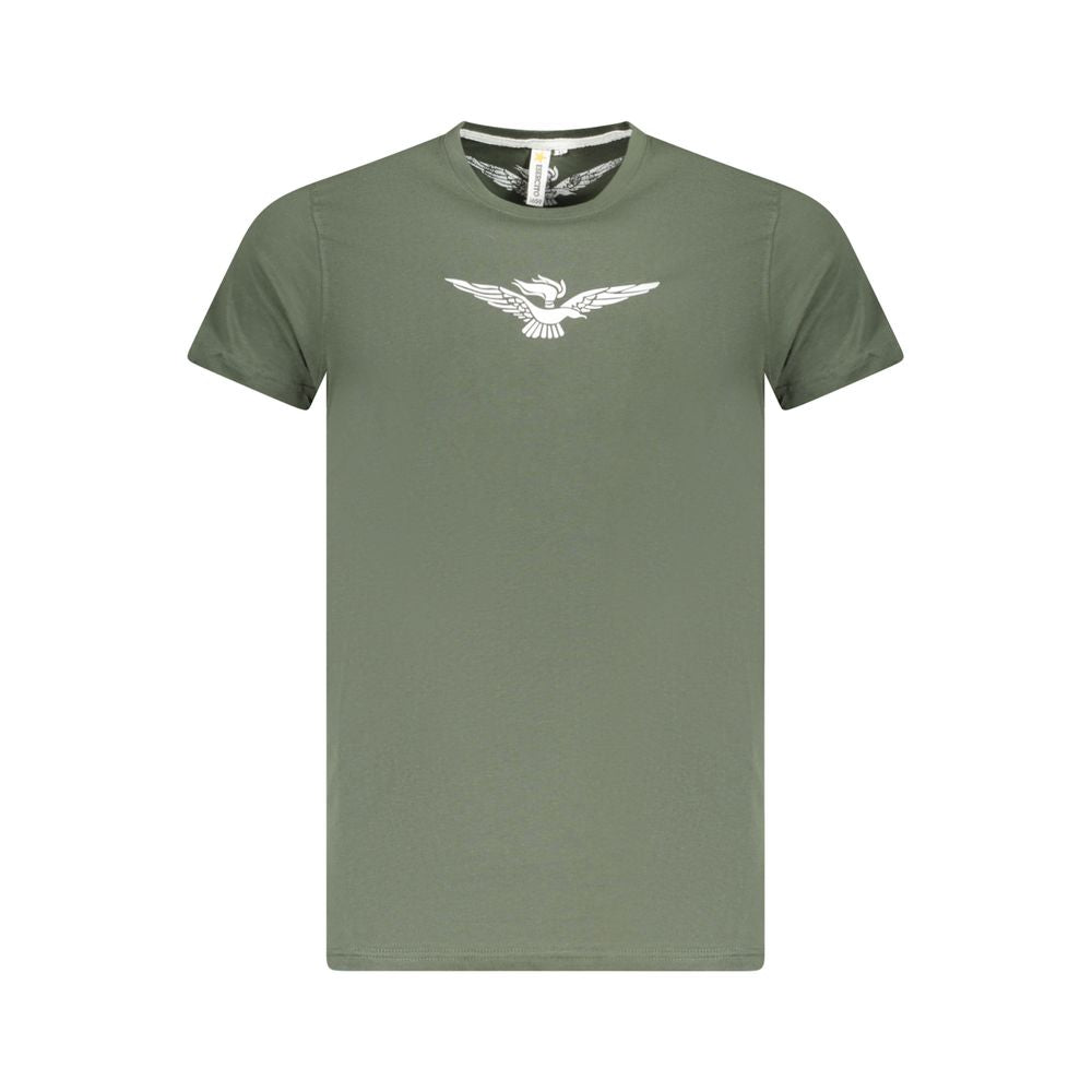 T-Shirt by Accademia Militare for men in cotton green features an on trend silhouette, perfectly showcasing a on trend short-sleeve and crew neckline for an elevated aesthetic.