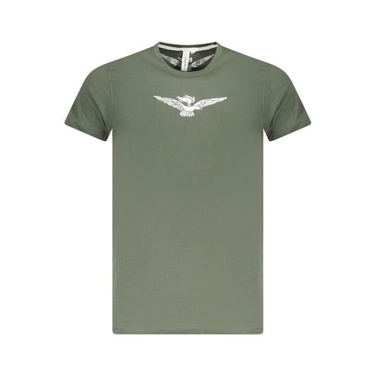 T-Shirt by Accademia Militare for men in cotton green features an on trend silhouette, perfectly showcasing a on trend short-sleeve and crew neckline for an elevated aesthetic.