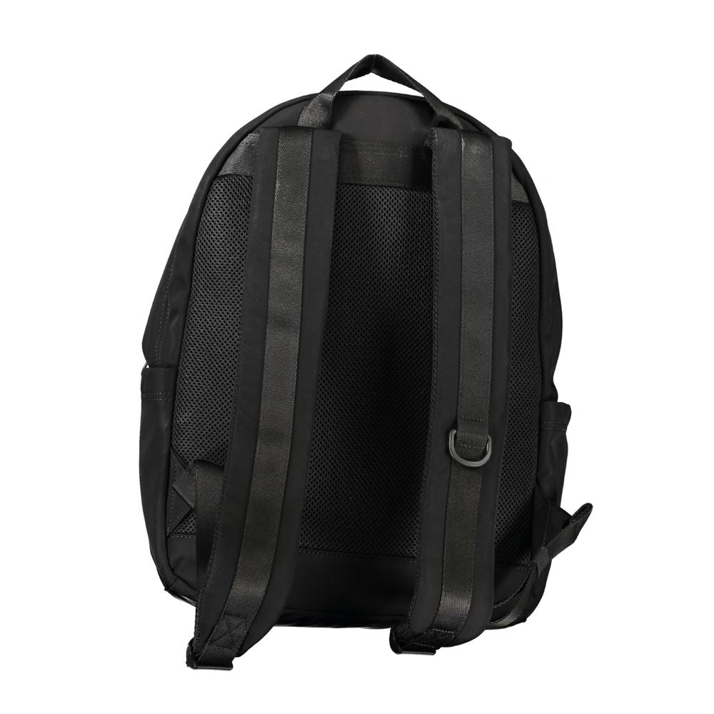 Backpack by Tommy Hilfiger for men in polyester black & print showcases a stately Polyester Backpack design, featuring a secure zipper with stately external-pockets & laptop-compartment and versatile handle, backpack-strap & adjustable-strap.