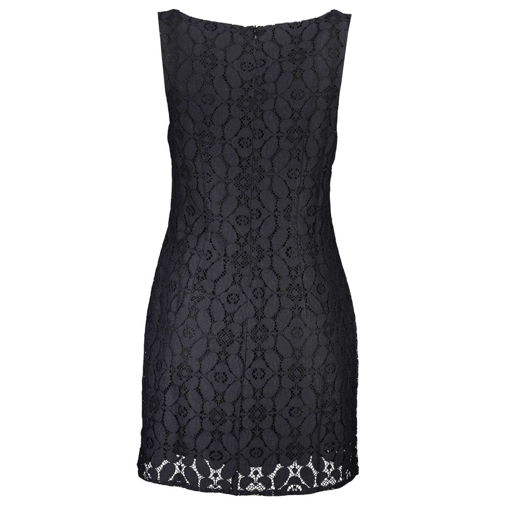 Dress by Desigual for women in polyester black features an cute silhouette, detailed with a and that elegantly flows into a cute .