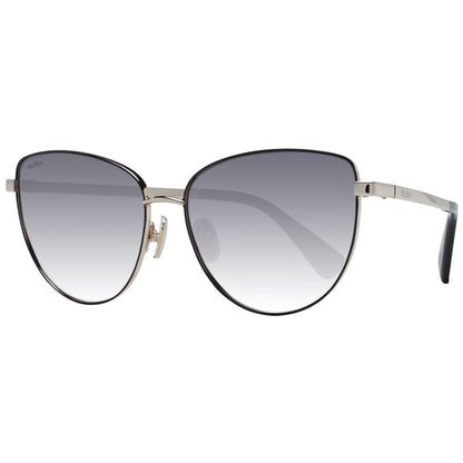 Max Mara Butterfly Gradient Medium-Tint Metal Sunglasses - Gold