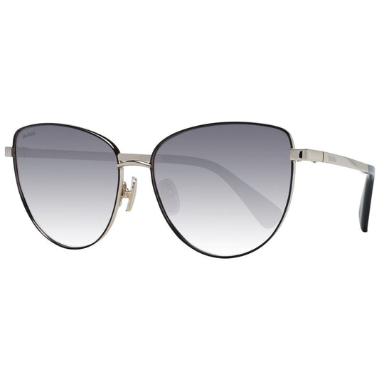 Max Mara Butterfly Gradient Medium-Tint Metal Sunglasses - Gold