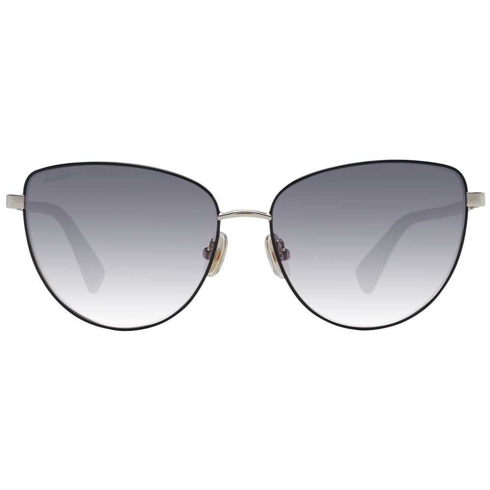 Max Mara Butterfly Gradient Medium-Tint Metal Sunglasses - Gold