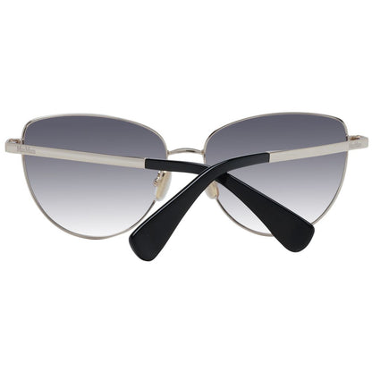 Max Mara Butterfly Gradient Medium-Tint Metal Sunglasses - Gold