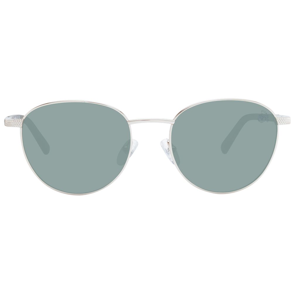 Sunglasses by Timberland for men in metal and rose-gold presents a sumptuous silhouette, featuring rose-gold coloured frame and full-rim round frame design with polarized category-3-dark-tint lens for a sumptuous look.