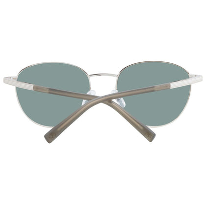 Sunglasses by Timberland for men in metal rose-gold features an lustrous full-rim round frame design with rose-gold coloured frame detailing and polarized category-3-dark-tint lens for a lustrous aesthetic.