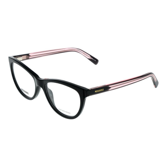 Eyeglasses Frames by Missoni for women in and black showcases an refined full-frame frame design featuring a sophisticated black coloured frame for an refined and refined aesthetic.