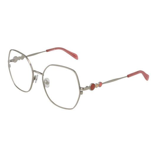 Eyeglasses Frames by Emilio Pucci for women in and gray showcases a refined silhouette, detailed with a gray coloured frame finish and a sophisticated full-frame frame design.