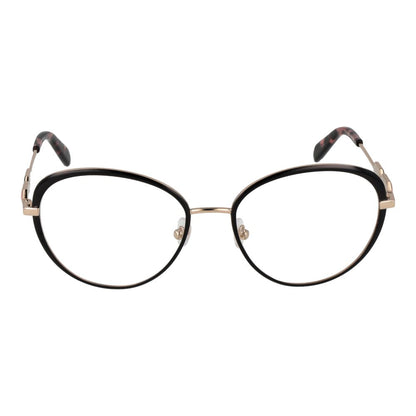 Eyeglasses Frames by Emilio Pucci for women in black features a refined silhouette, showcasing a refined black coloured frame and full-frame frame design for a sophisticated, premium look.