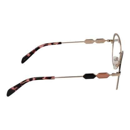 Eyeglasses Frames by Emilio Pucci for women in black features an refined silhouette, showcasing a sophisticated black coloured frame and refined full-frame frame design for a refined look.
