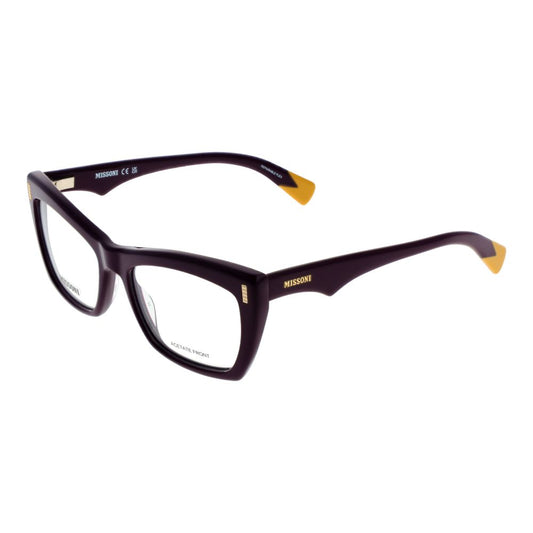 Eyeglasses Frames by Missoni for women in purple features a refined silhouette, showcasing a refined purple coloured frame and full-frame frame design for a sophisticated, premium look.