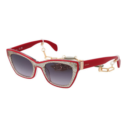 Guess Cat-Eye Gradient Dark-Tint Plastic Sunglasses - Red