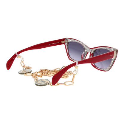 Guess Cat-Eye Gradient Dark-Tint Plastic Sunglasses - Red